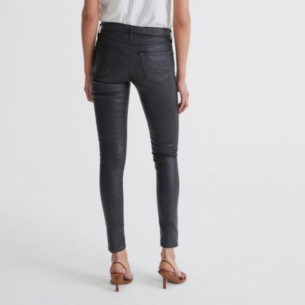 AG Super Skinny Legging Ankle in Leatherette 25R - Picture 3 of 14